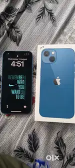 iPhone 13 with full box(₹29500) warranty 4 months available