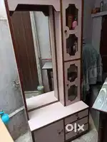 Wooden dressing with storage