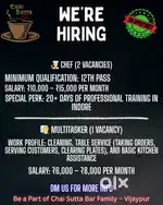 Chai sutta bar ( 2 Chef Needed )