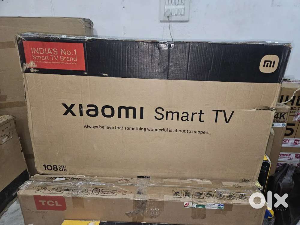 MI 43INCH SMART ANDROID VOICE CONTROL LED TV BOX PACK