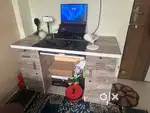 Wooden Computer / Study Table with Storage – Good Condition