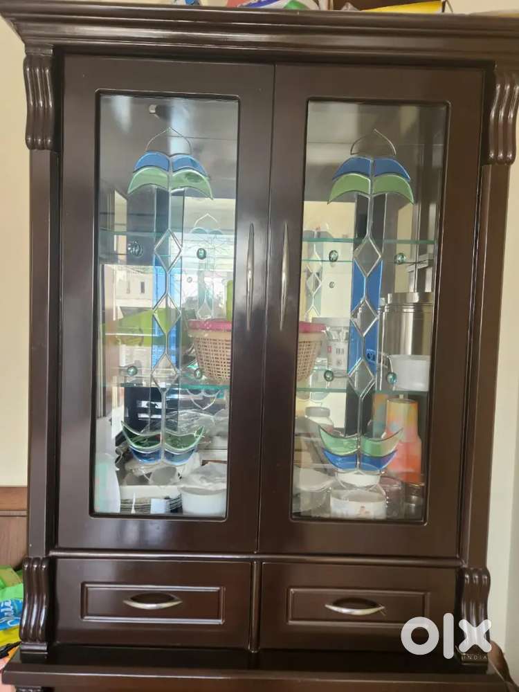 Kids single bed with mattress ,  crockery unit, study table with chair