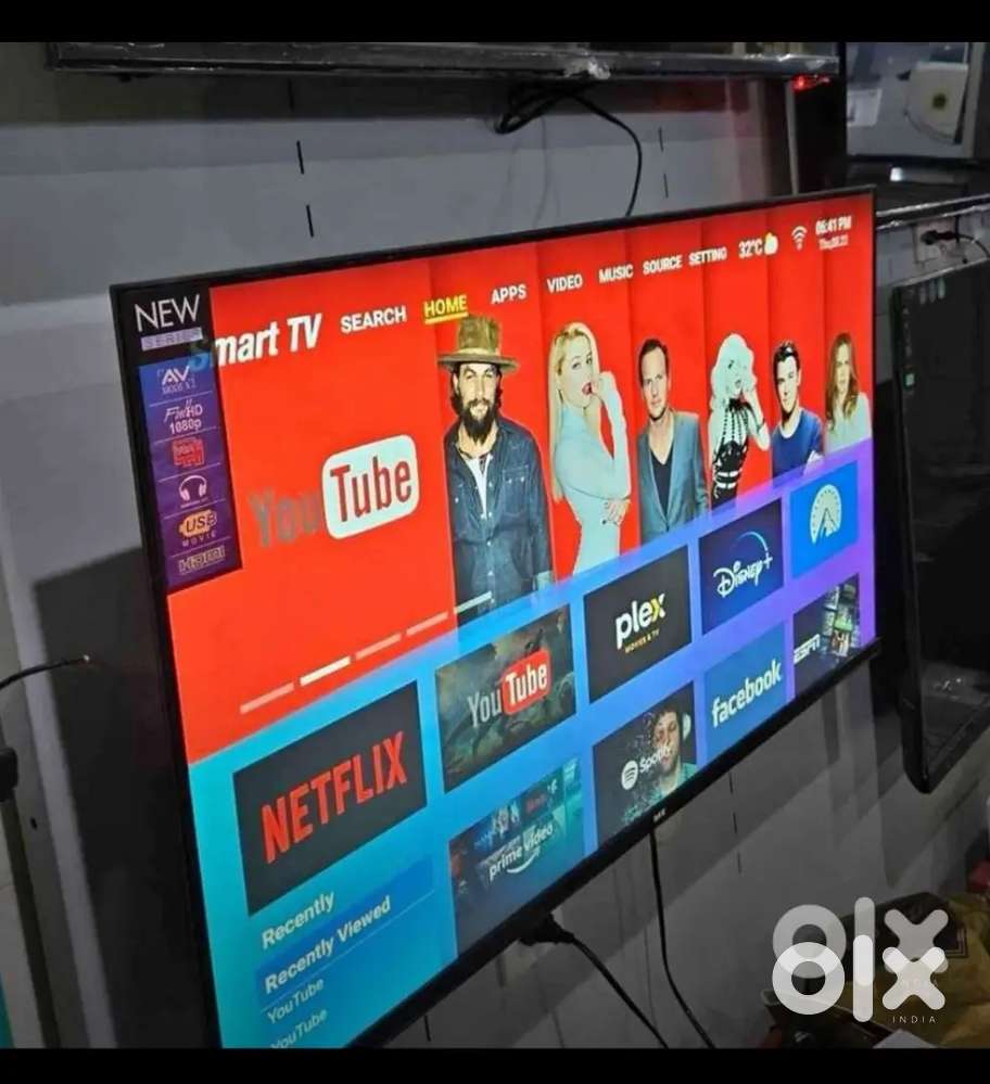 55 4K UHD Android Smart led tv with Voice REMOTE # Free Fitting