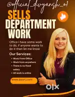 Sells department, customer Handling, product selling