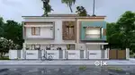 Posh villa for sale north paravur Bus route frontage second plot