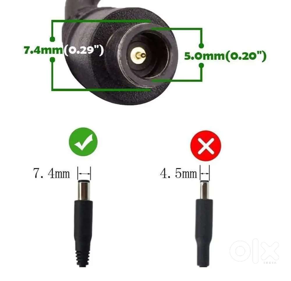 Brand New Dell Laptop Charger (7.4mm Thick Pin, 65W)