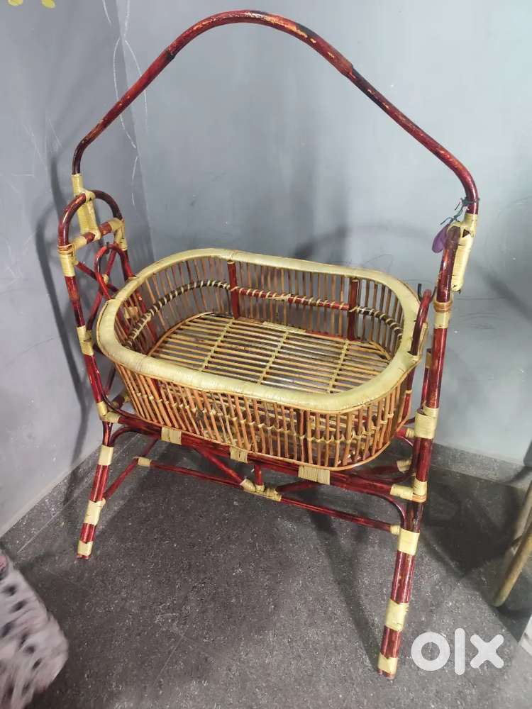 Wooden child cradle