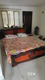 Gently Used Queen Size Bed with Head rest