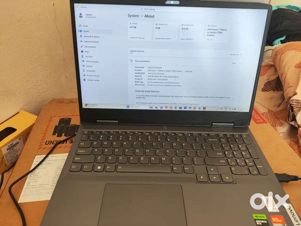Lenovo loq (RTX 4060/RYZEN 7 7840HS)