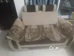 Sofa set with pillows