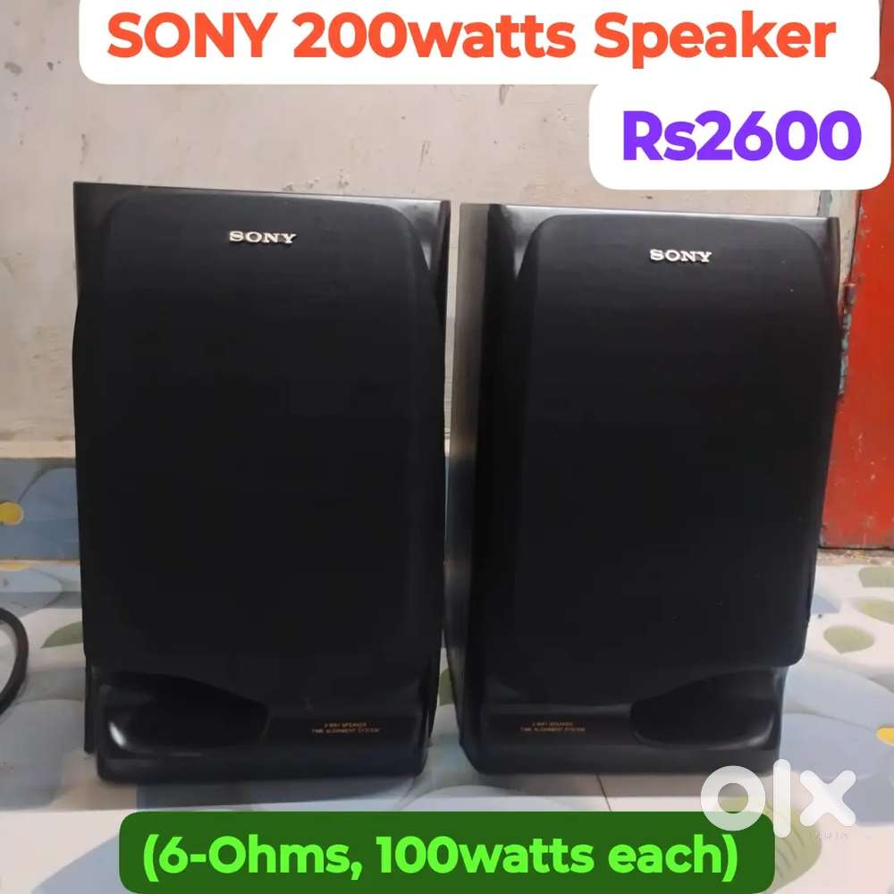 Sony 200watts watts speakers Amazing sound effect bass only speaker ok