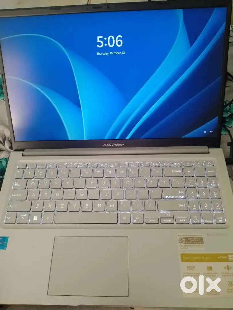 Asus vivobook i5 12G laptop+HP smart inkjet printer+keyboard mouse