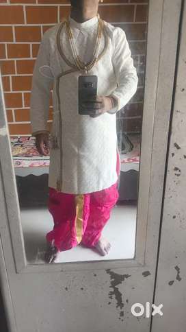 Just 6 months old dhoti kurta dupatta