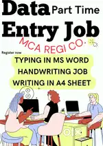 Data Entry Handwriting Part Time Job