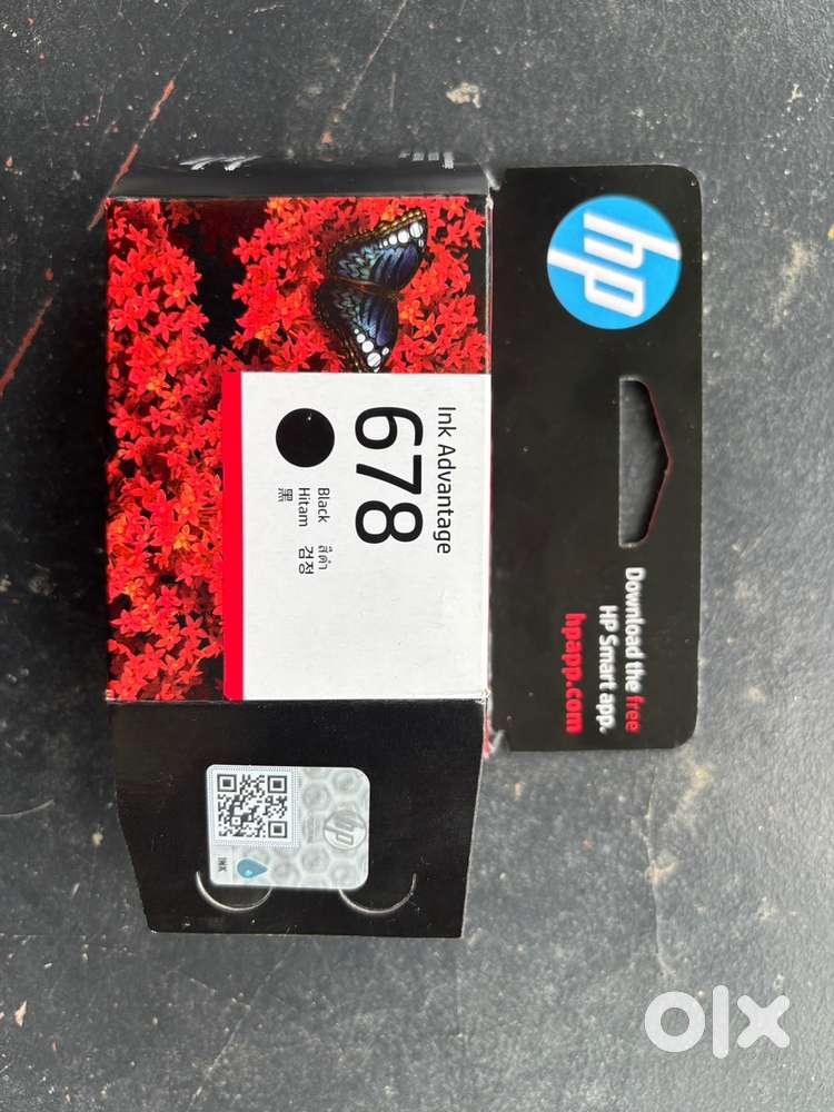 New Original HP 678 Black ink Cartridge (one day old, sealed opened)