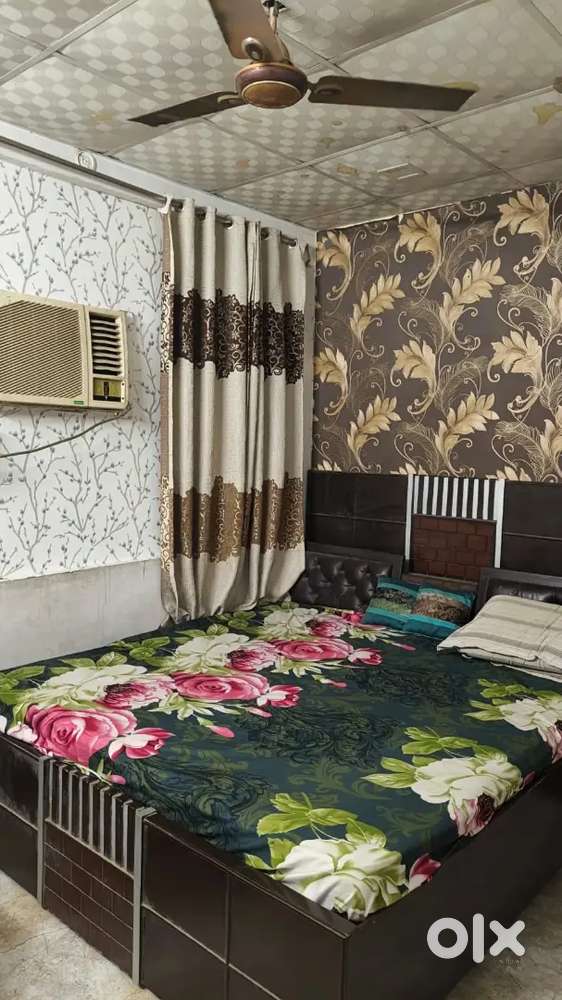 2 room set furnished flat for rent in prime location uttam nagar west