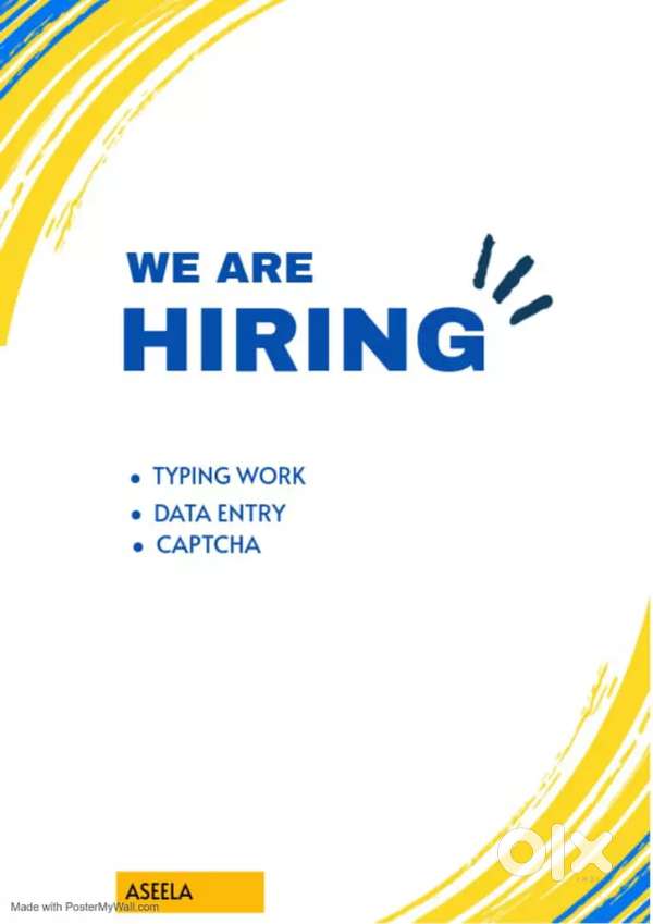 Online opportunity! Typing work! WFH