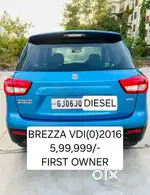 Maruti Suzuki Vitara Brezza VDI (O), 2016, Diesel