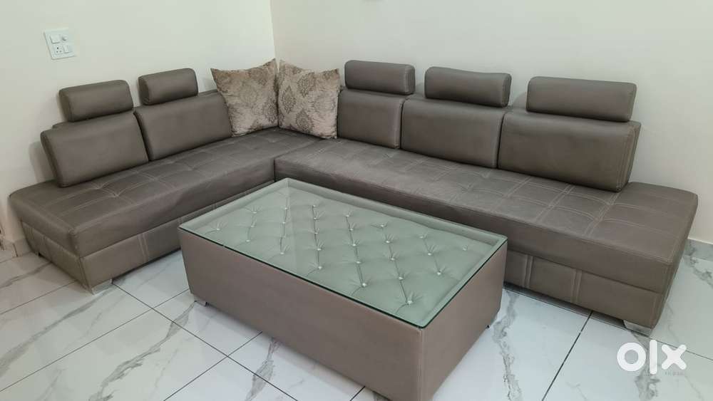7 Seater Sofa Set with Centre Table & LED TV Stand