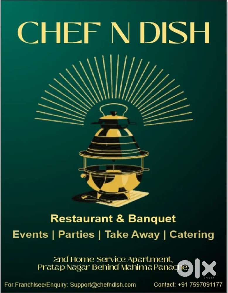 1 Chef and 2 commi Required