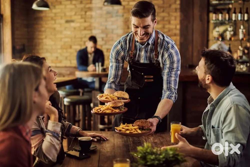 Hotels me Waiters chahiye fresher & Experience
