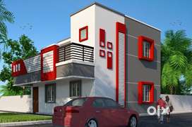 3BHK { INDEPENDENT VILLA FOR SALE WITH CAR PARKING  44.90  LACS