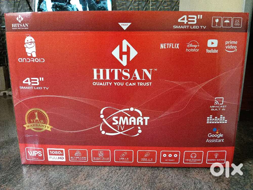 32 & 43 INCH SMART ANDROID LED TV 1 YEAR WARRANTY ! FREE DELIVERY !