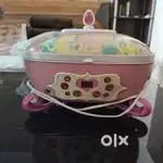 Disney kids CD player with makeup box.