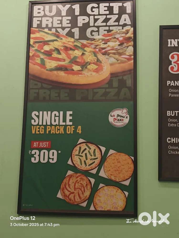 Male kitchen staff for pizza restaurant