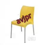 New steel leg plastic chair cafe chair restaurant furniture garden cha