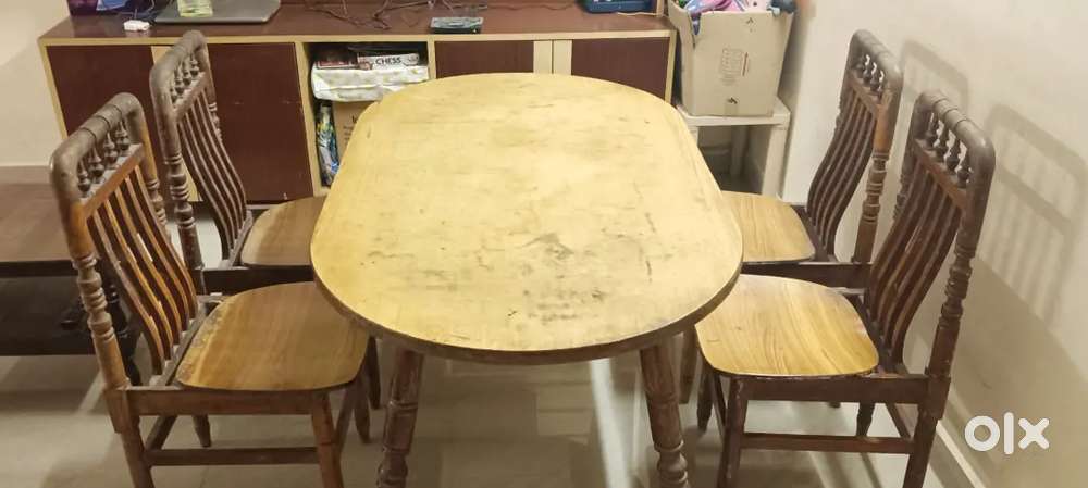 Teak wood dining table