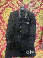 Premium black sherwani