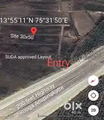 Layout near Ring road Shimoga. 30x50 east