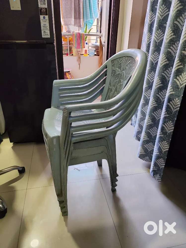 Four Chairs and One Office Chair