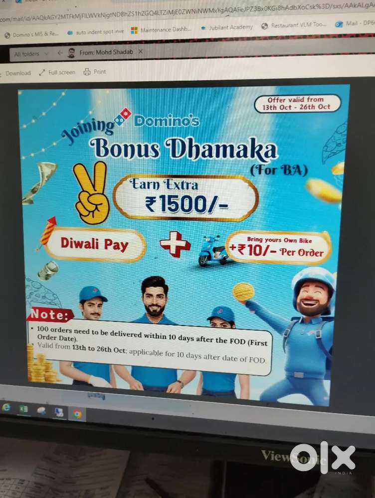 Delivery boy required