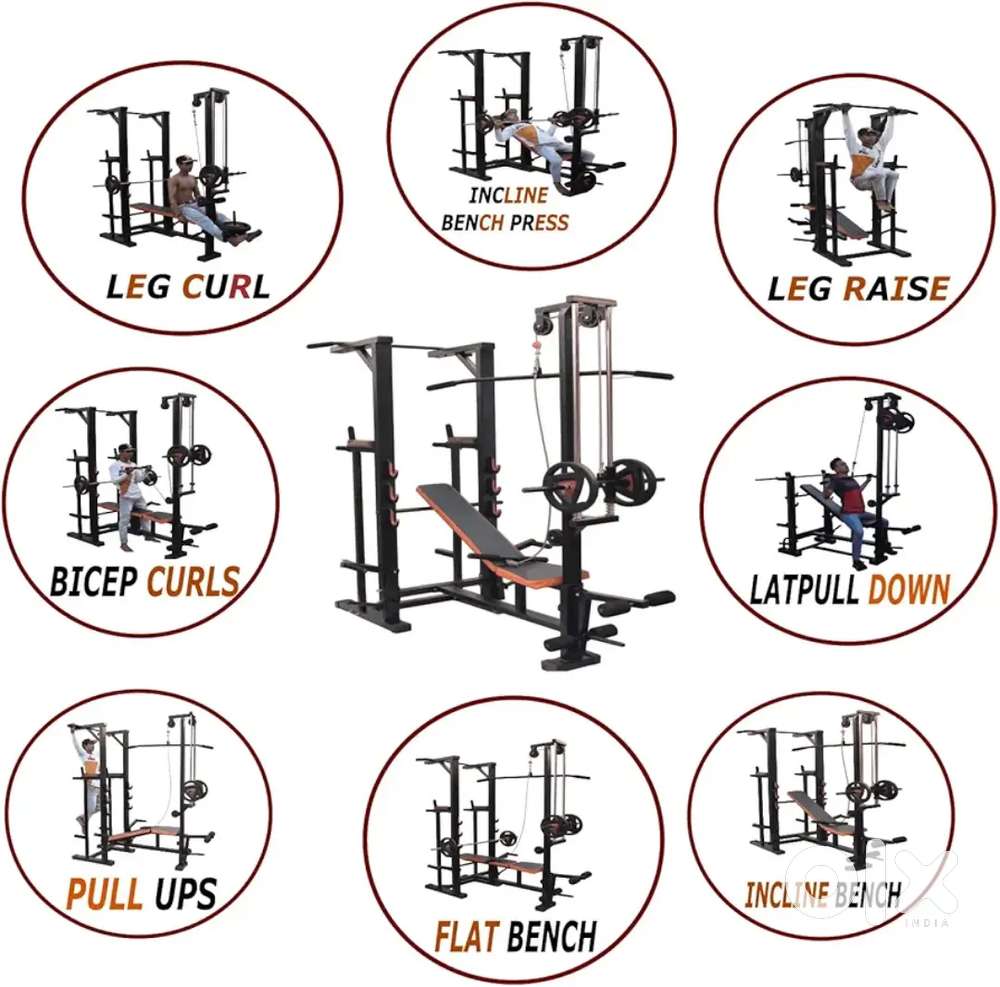 Multi-function home gym exercise equipment
