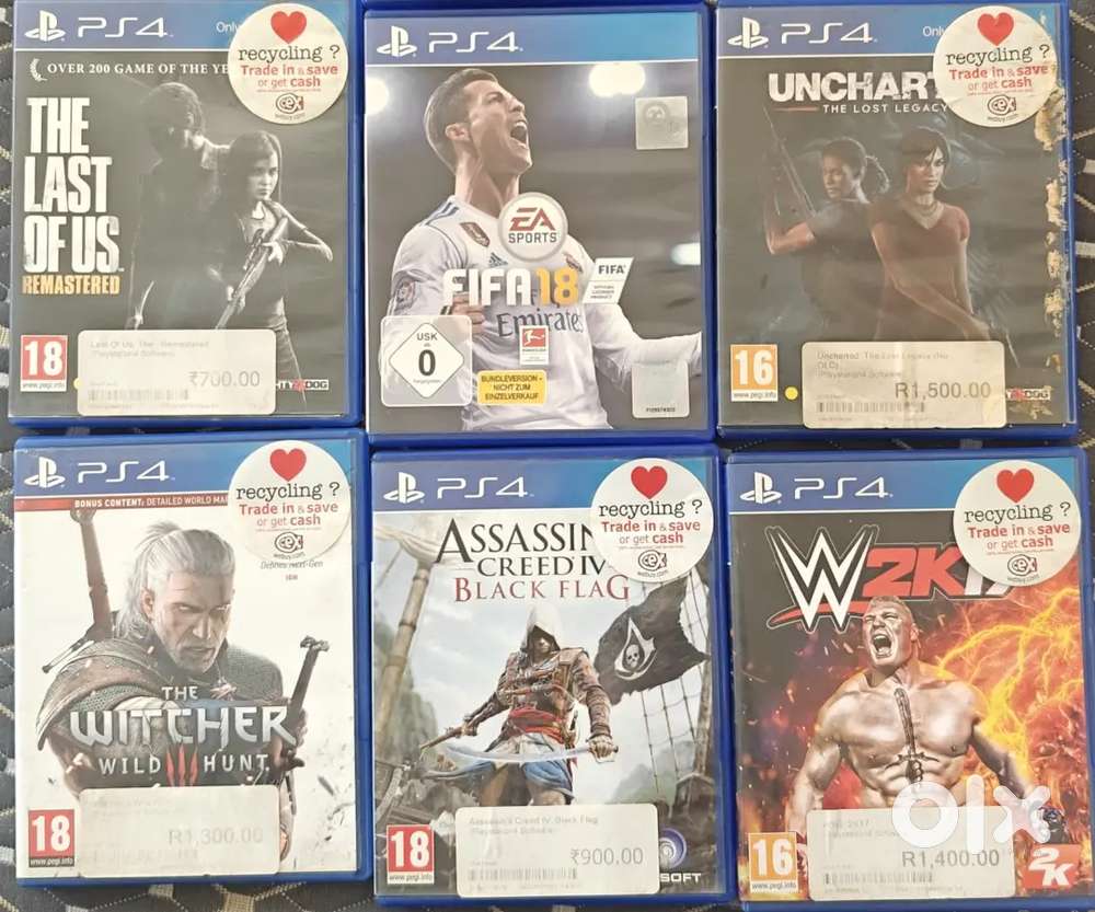 PS 4 Slim 1 TB + 2 controller + 6 games