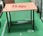 New study table iron frame with wooden top