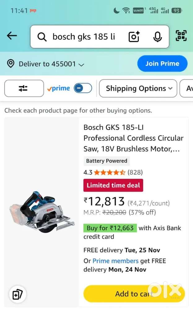 Bosch GKS 185 LI seal pack