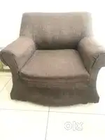 Sofa set brown colour
