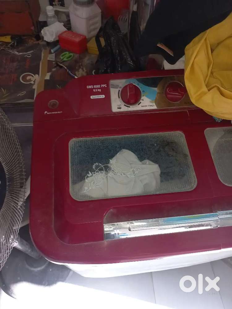 6.5 kg washing machine 2 year old 5year warranty hai 3 year hai