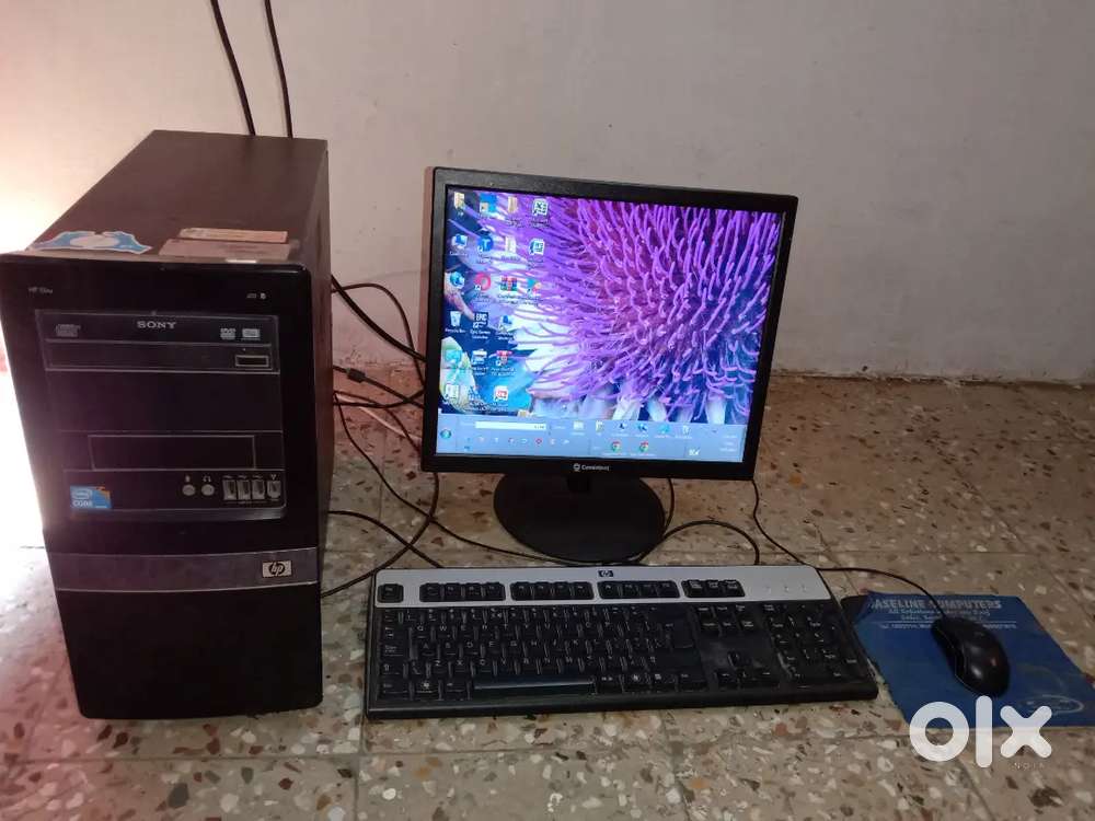 Computer and CPU+mouse+ keyboard