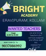 We are hiring Teachers and office staffs