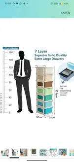 Kuber industry 7layer large drawers