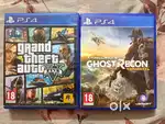 GTA V & Ghost Recon Wildlands PS4 - Original Discs
