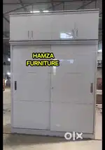HAMZA FURNITURE NEW DESIGNER PLYWOOD SLIDING WARDROBE AT GOOD COST