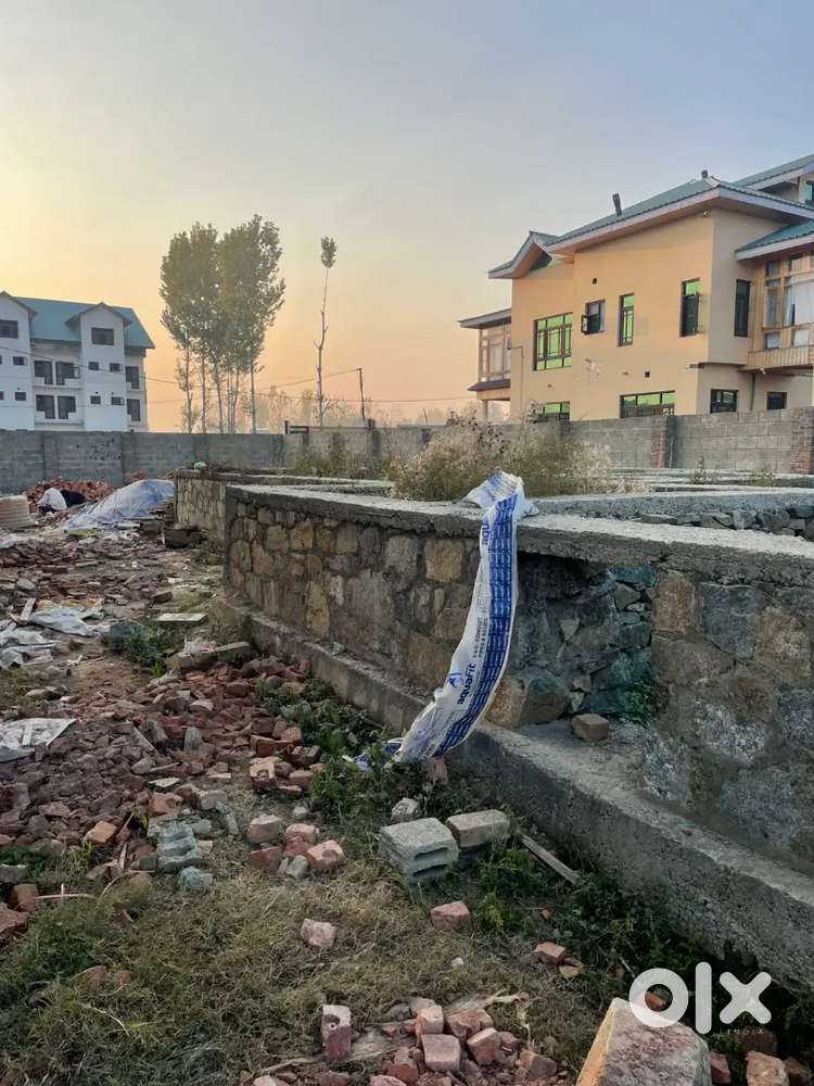 Land and plinth 17.5 marla land four side boundary