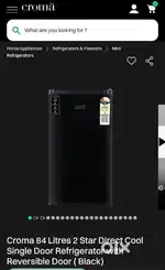 croma 84 litres fridge