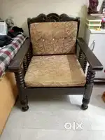 Sofa five seater solid teek wood with center tablev