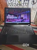 Acer laptop and 8GB ram 128 GB SSD RAM and 500GB hard disk